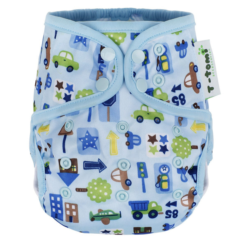 T-TOMI Svrchní kalhotky, blue cars / modrá auta