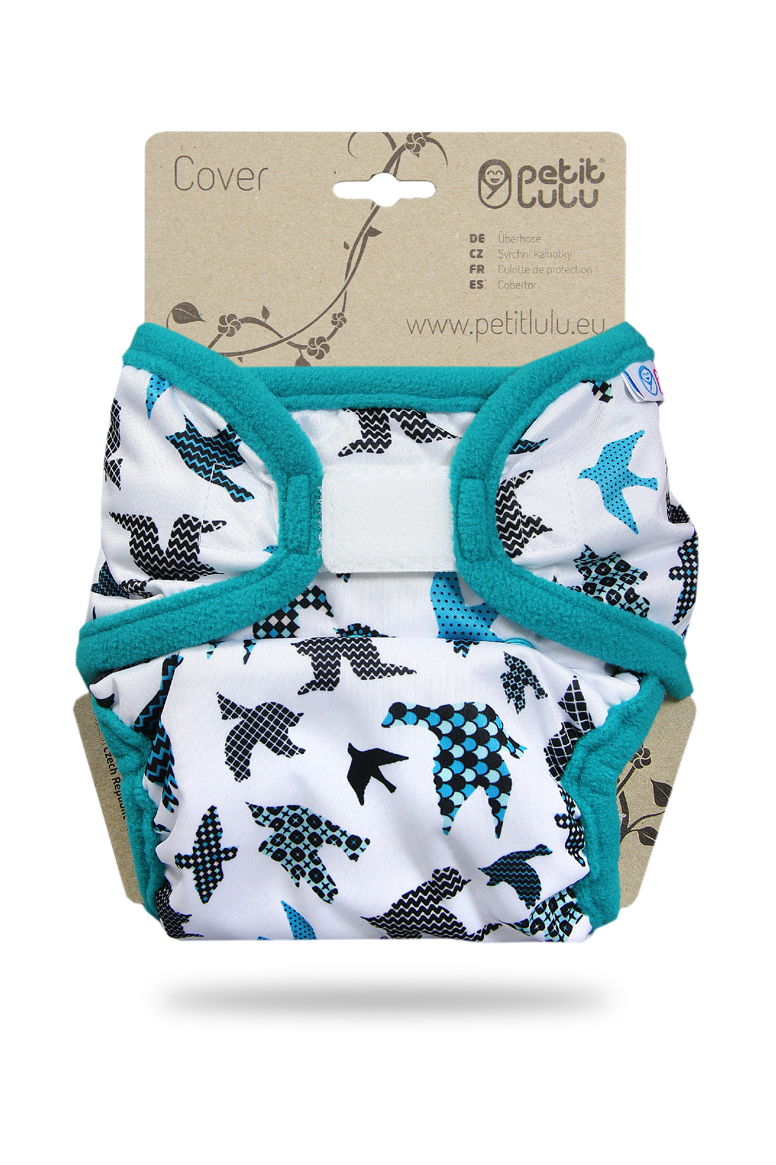 Petit Lulu s.r.o. Tyrkysoví ptáčci - svrchní kalhotky XL