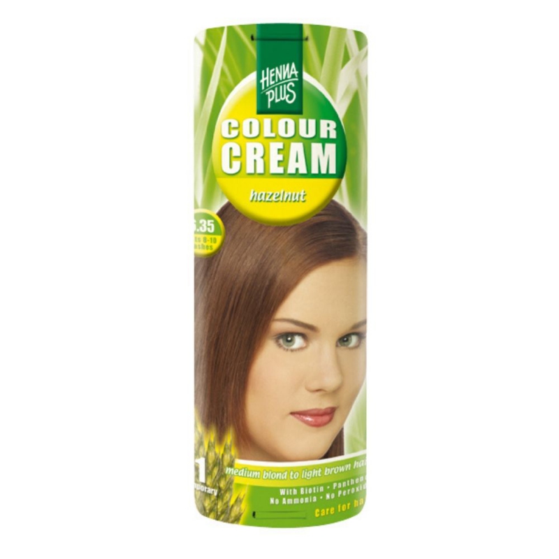 Hennaplus Přírodní barva krémová OŘÍŠKOVÁ 6.35 60 ml