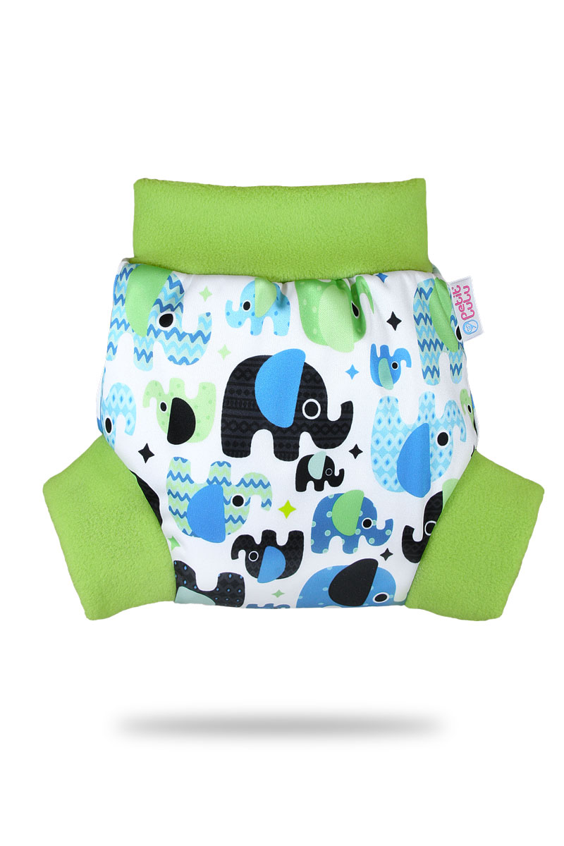 Petit Lulu s.r.o. Sloníci (tyrkys) - pull-up svrchní kalhotky - XL