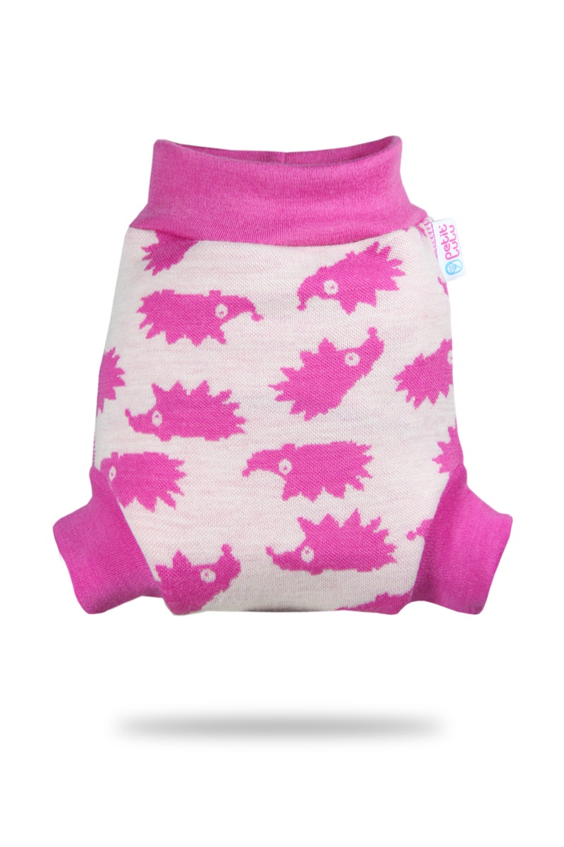 Petit Lulu s.r.o. Růžoví ježci - vlněné svrchní kalhotky - S