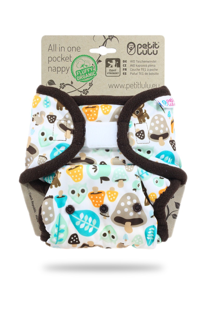 Petit Lulu s.r.o. Houbičky - All In One kapsová plena sz