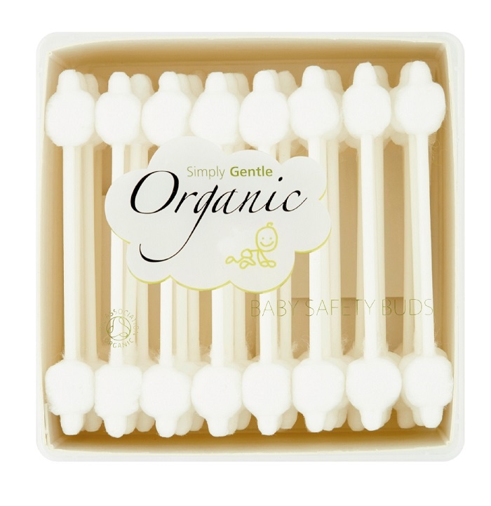 Organické dětské vatové tyčinky (72 ks) Simply Gentle