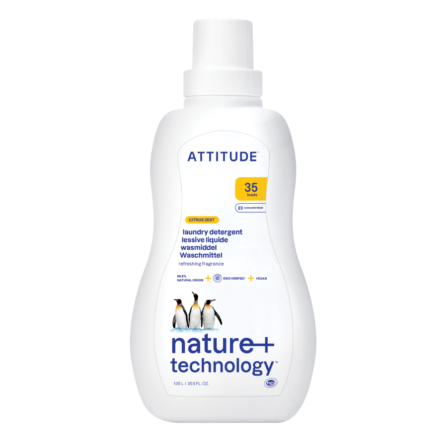 Prací gel ATTITUDE s vůní citronové kůry 1050 ml (35 pracích dávek)