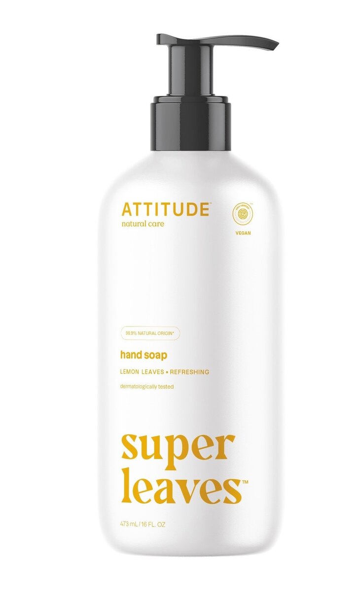 Přírodní mýdlo na ruce ATTITUDE Super leaves s detoxikačním účinkem - citrusové listy 473 ml