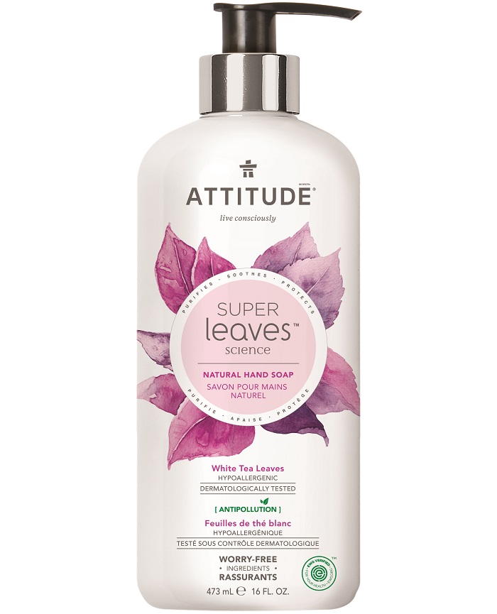 Přírodní mýdlo na ruce ATTITUDE Super leaves - čajové listy 473 ml