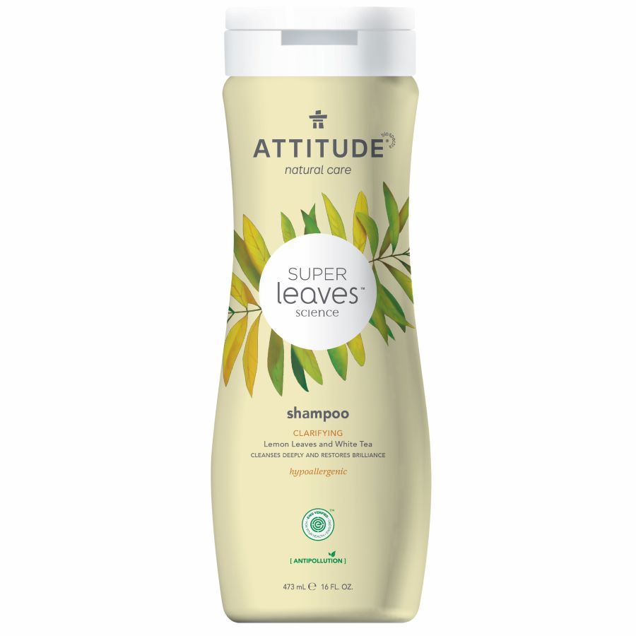 Přírodní šampón ATTITUDE Super leaves - rozjasňující pro normální a mastné vlasy 473 ml