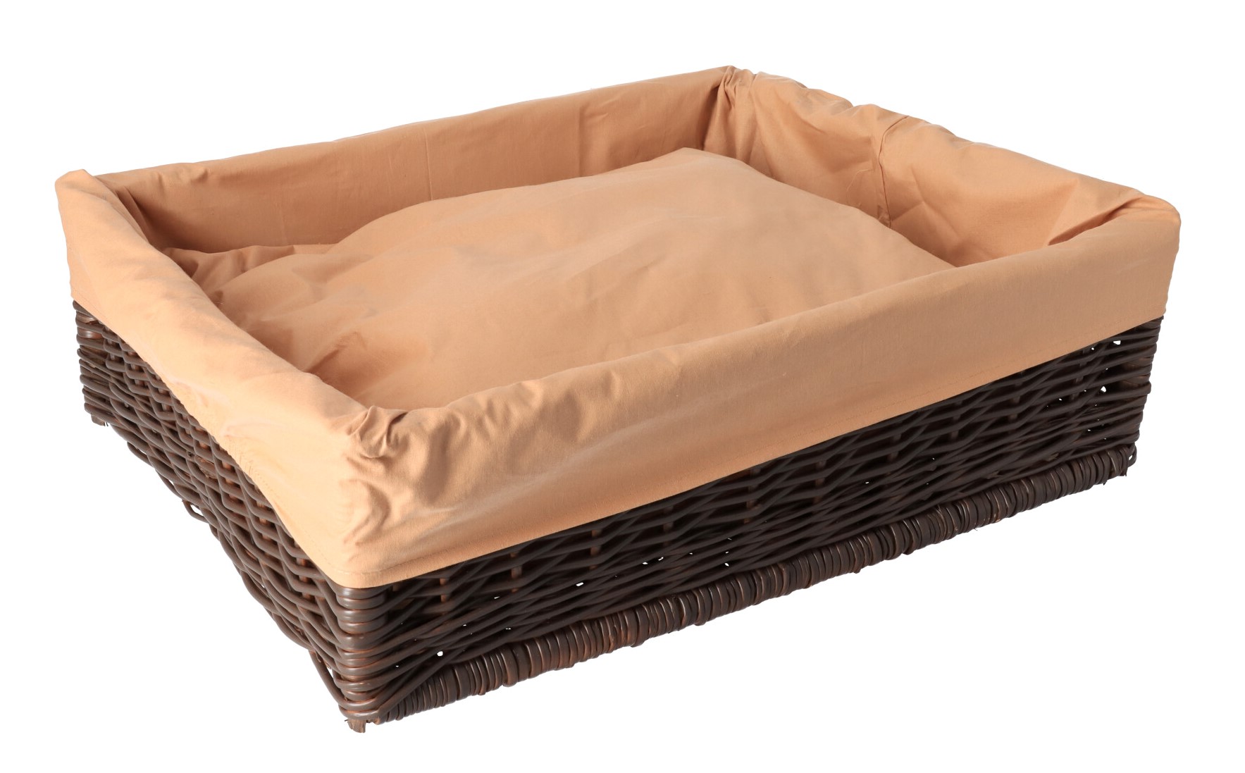 ČistéDřevo Proutěný pelíšek pro kočku s poduškou