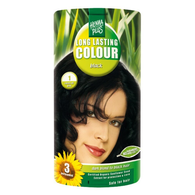 Hennaplus Dlouhotrvající barva ČERNÁ 1