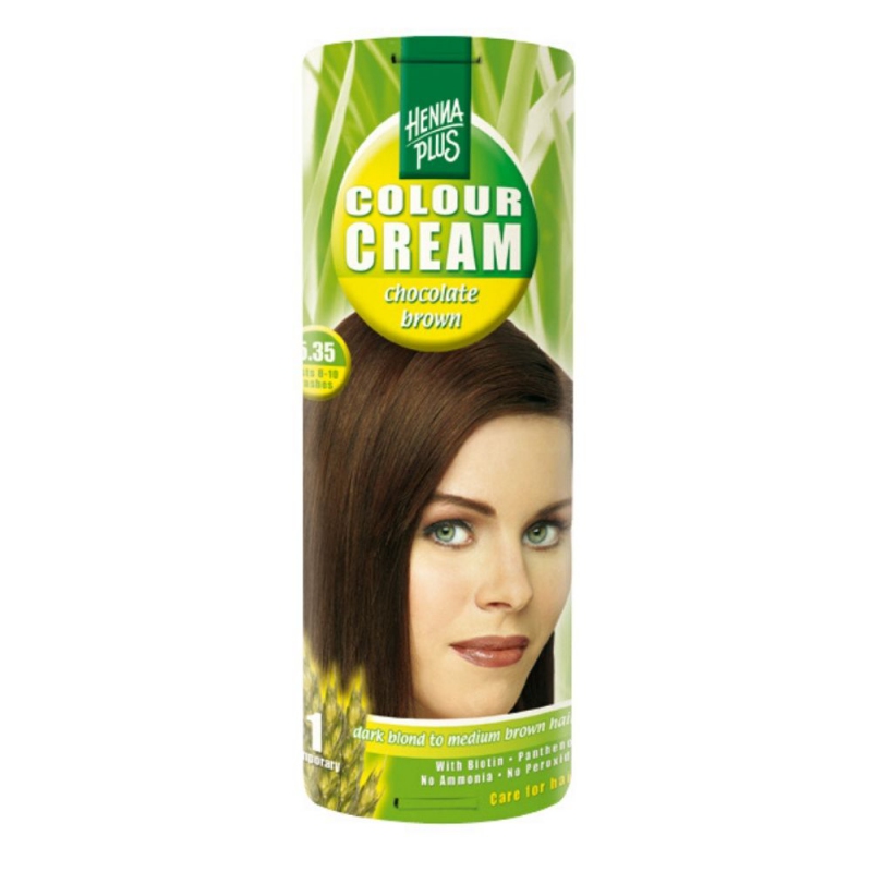 Hennaplus Přírodní barva krémová ČOKOLÁDOVÁ 5.35 60 ml