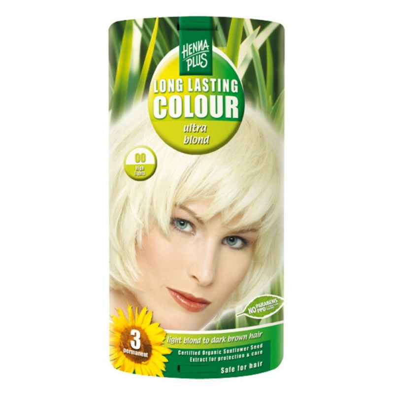 Hennaplus Dlouhotrvající barva ULTRA BLOND 00 zesvětlující