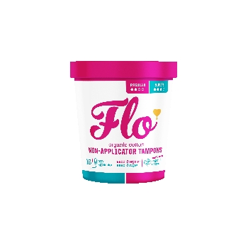 FLO menstruační tampony z bio bavlny mix 8 ks Regular a 8 ks Super