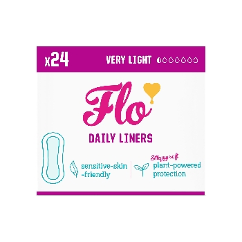 FLO Ultra tenké slipové vložky z bio bambusu 24 ks