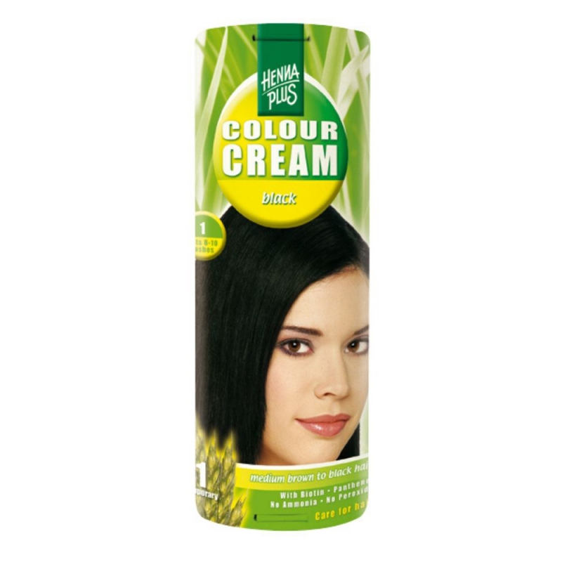 Hennaplus Přírodní barva krémová ČERNÁ 1 60 ml