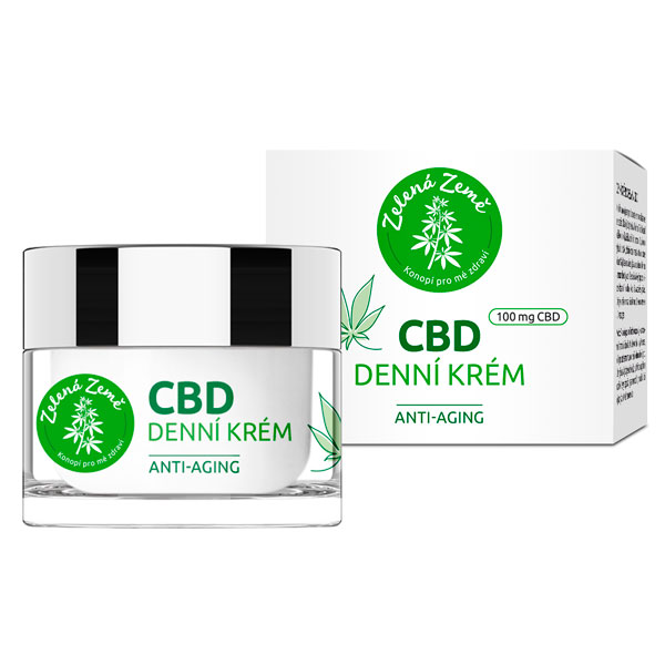 Zelená Země CBD denní krém, 50 ml