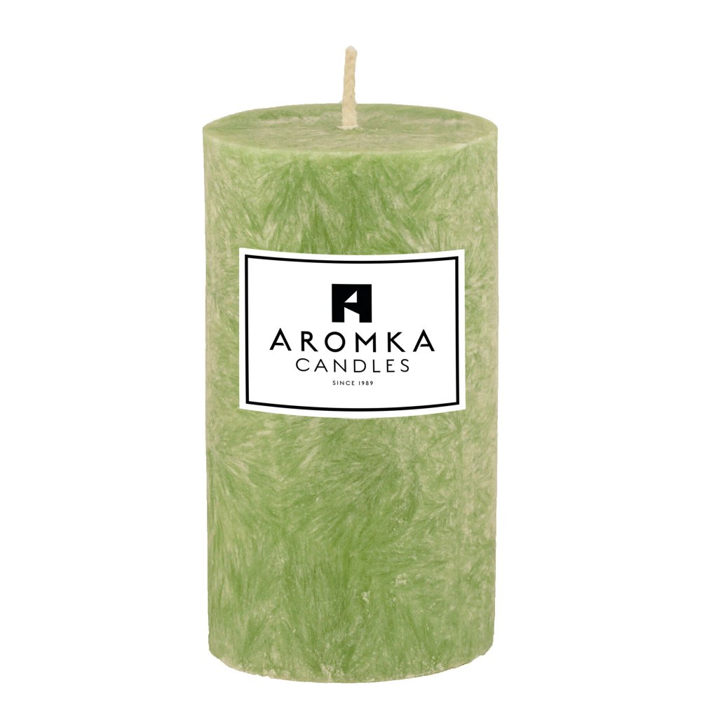 Přírodní vonná svíčka palmová - AROMKA - Válec, průměr 3,5 cm, výška 8 cm Vůně: Gentleman