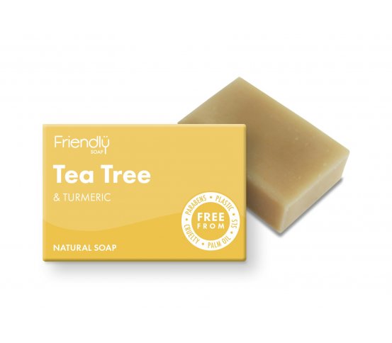 Friendly Soap mýdlo tea tree a kurkuma 95g