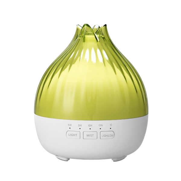 Hütermann S01 aroma difuzér zelená-bílá ultrazvukový, 7 barev LED, dálkové ovládání, 350 ml