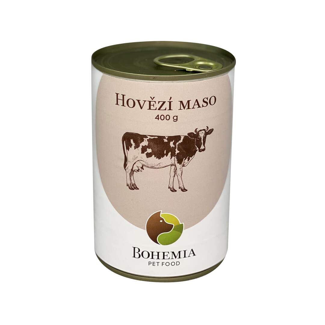 Bohemia Pet Food BOHEMIA Hovězí maso ve vlastní šťávě 400g