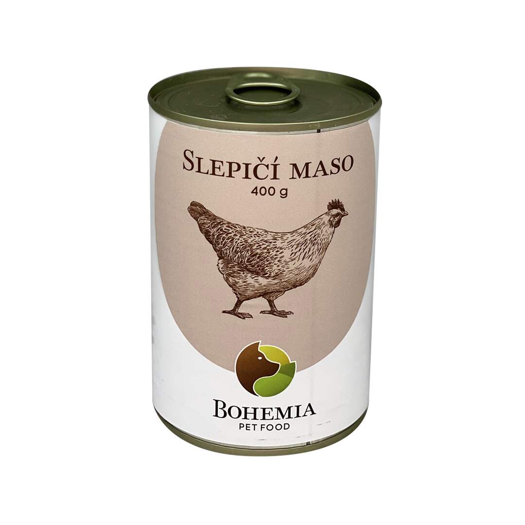 Bohemia Pet Food BOHEMIA Slepičí maso ve vlastní šťávě 400g