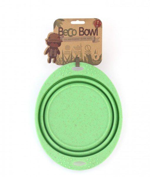 BeCoThings Miska pro psa, cestovní, BecoBowl Travel-green L, EKO