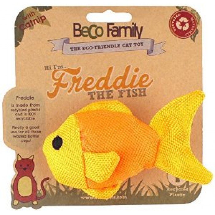 BeCoThings Beco Cat Nip Hračka pro kočky rybka Freddie 9,5 cm