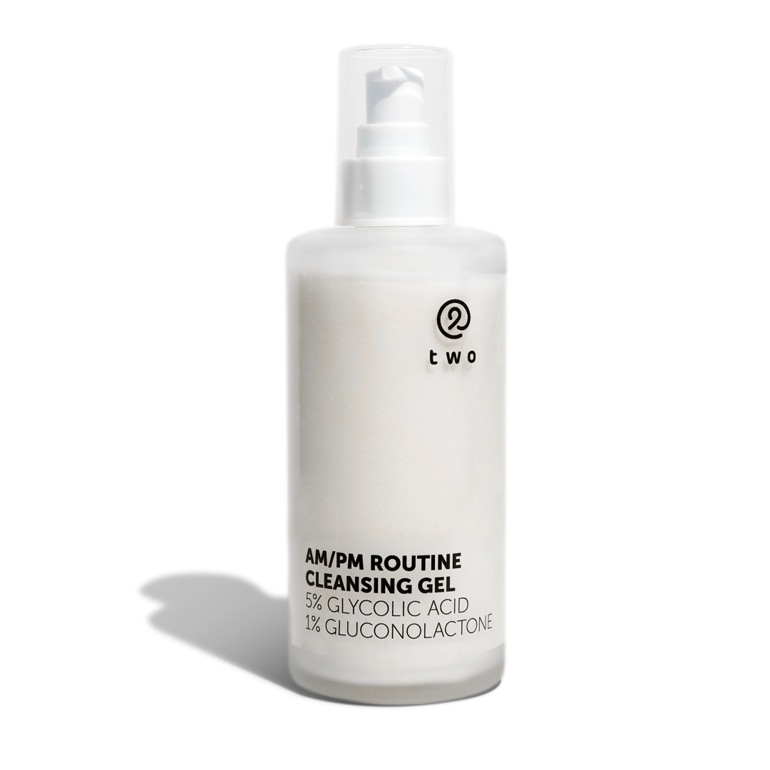 Twocosmetics Ranní/večerní čistící gel s 5% kyseliny glykolové a 1% glukonolaktonem, 200 ml