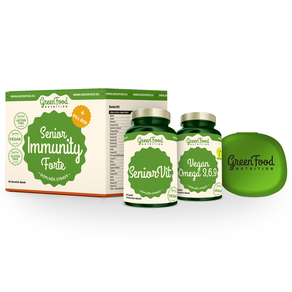 GreenFood Nutrition Senior Immunity Forte + Pillbox