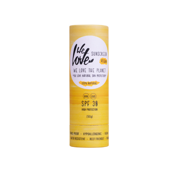 We Love The Planet Přírodní opalovací krém v tyčince SPF 30, 50 g