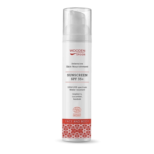 WoodenSpoon Opalovací mléko na tělo a obličej SPF 35+, 100 ml