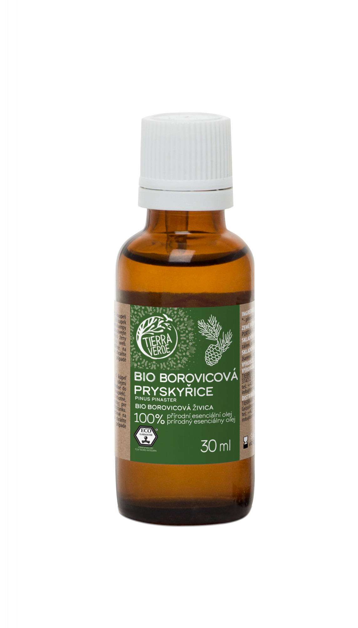 Tierra Verde – Esenciální olej BIO Borovicová pryskyřice, 30 ml