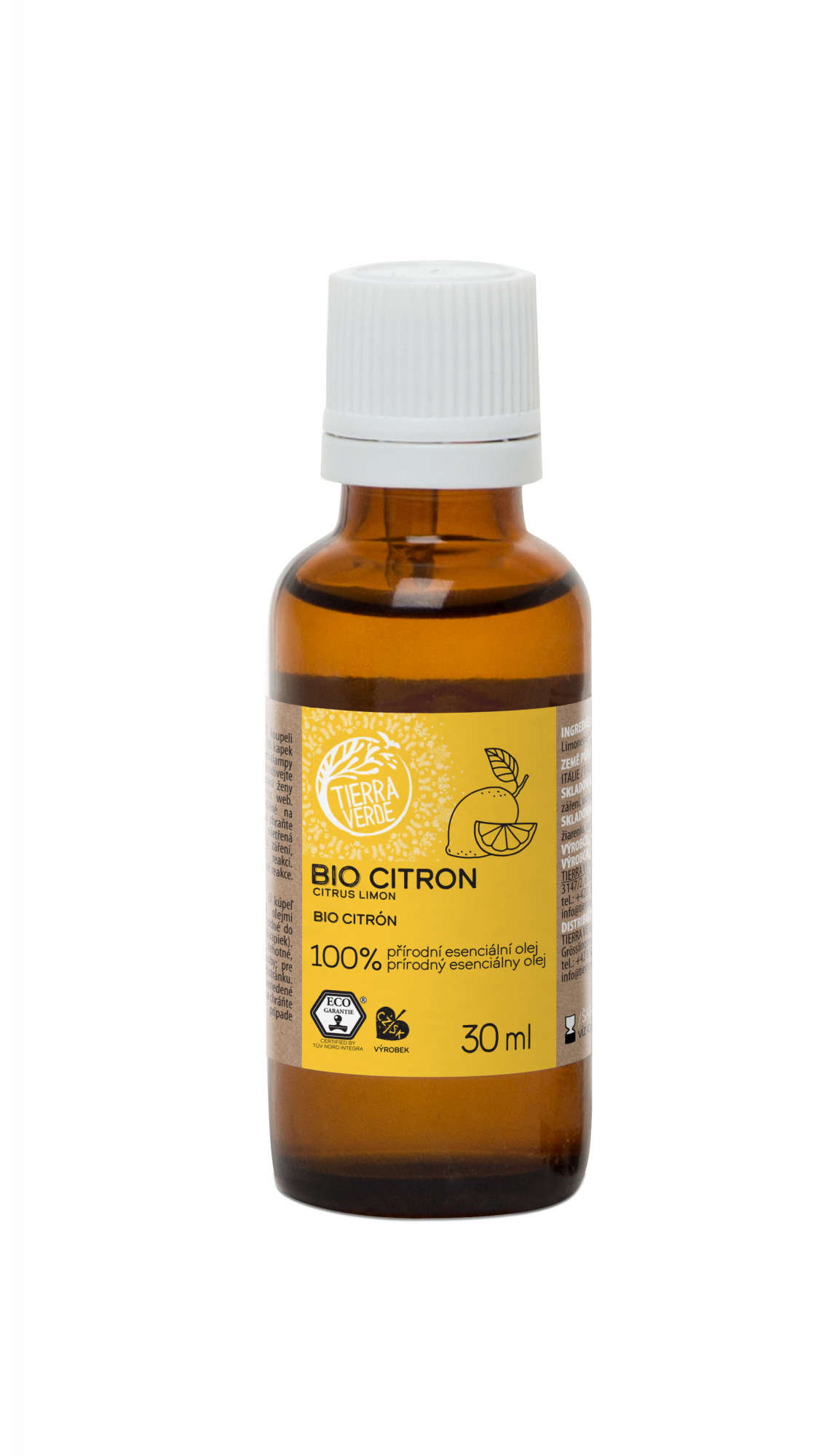 Tierra Verde – Esenciální olej BIO Citron, 30 ml