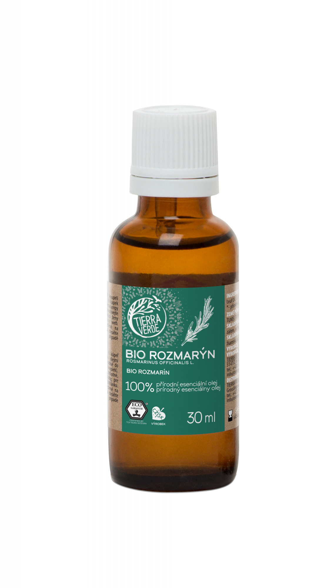 Tierra Verde – Esenciální olej BIO Rozmarýn, 30 ml