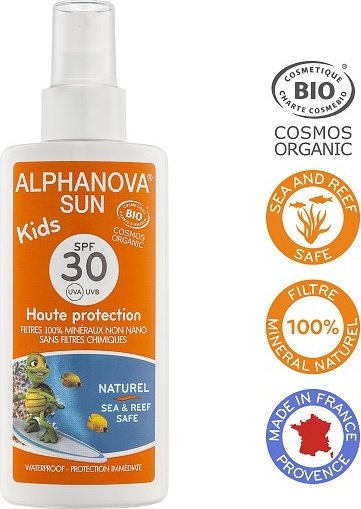 Alphanova SUN Kids Opalovací krém ve spreji pro děti SPF 30 125 g