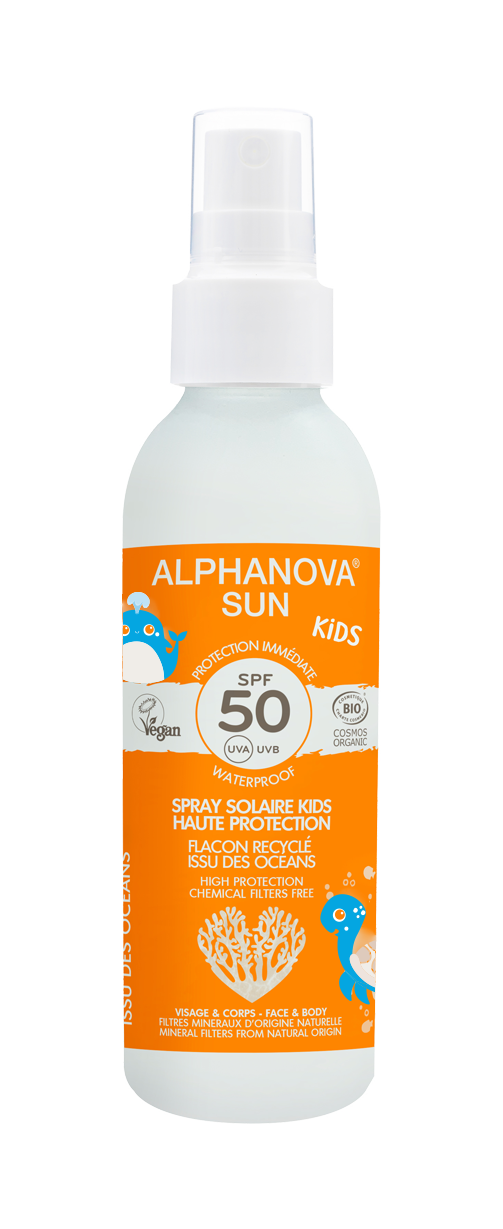 Alphanova Opalovací krém ve spreji SPF 50 dětský