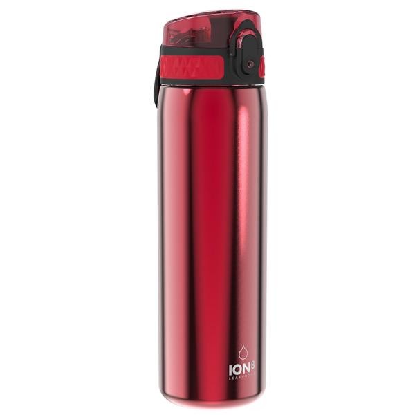 ion8 Leak Proof nerezová láhev Red, 600 ml
