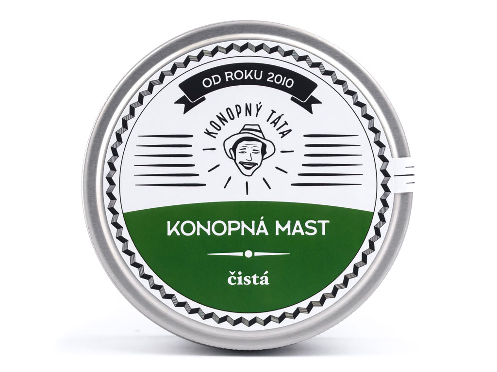 Konopný Táta Konopná mast čistá, 200 ml