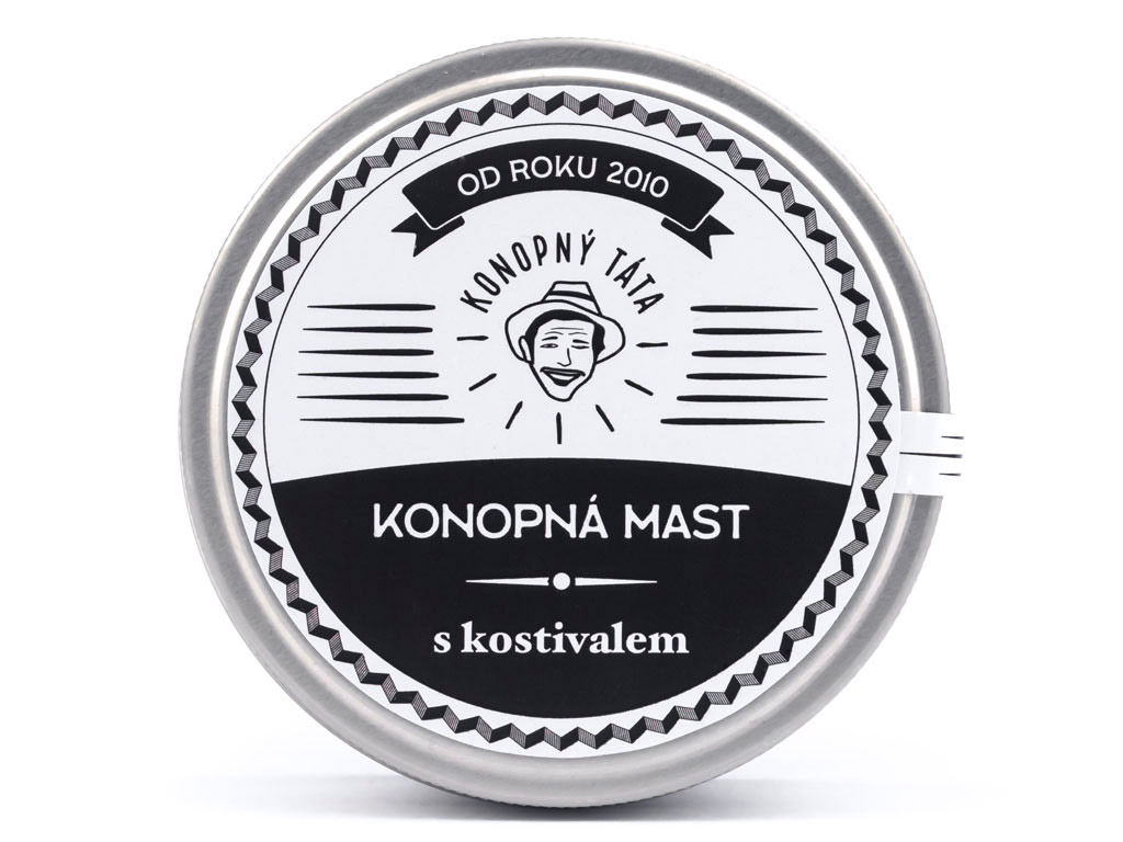 Konopný Táta Konopná mast s kostivalem, 200 ml