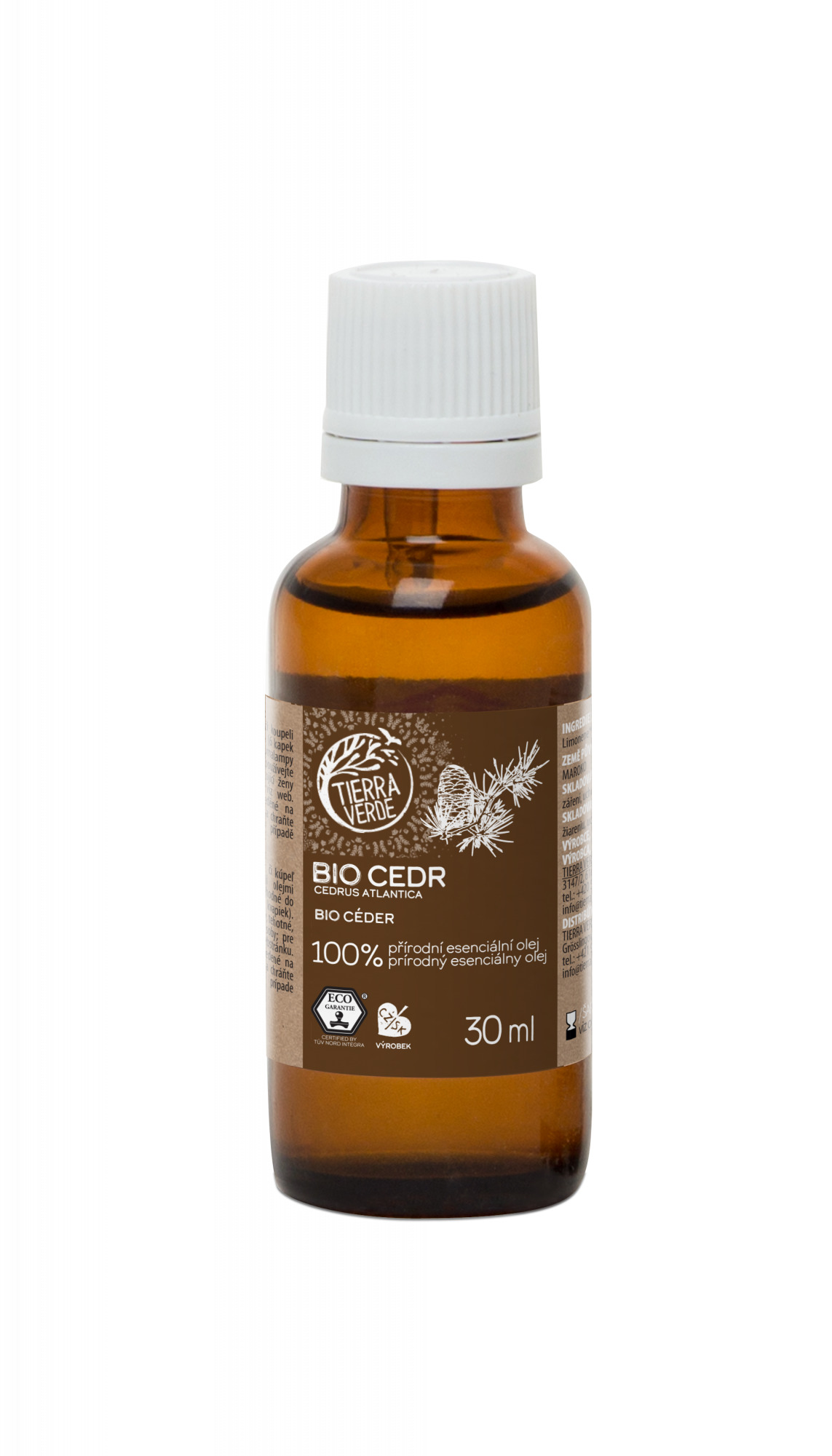 Tierra Verde – Esenciální olej BIO Cedr, 30 ml