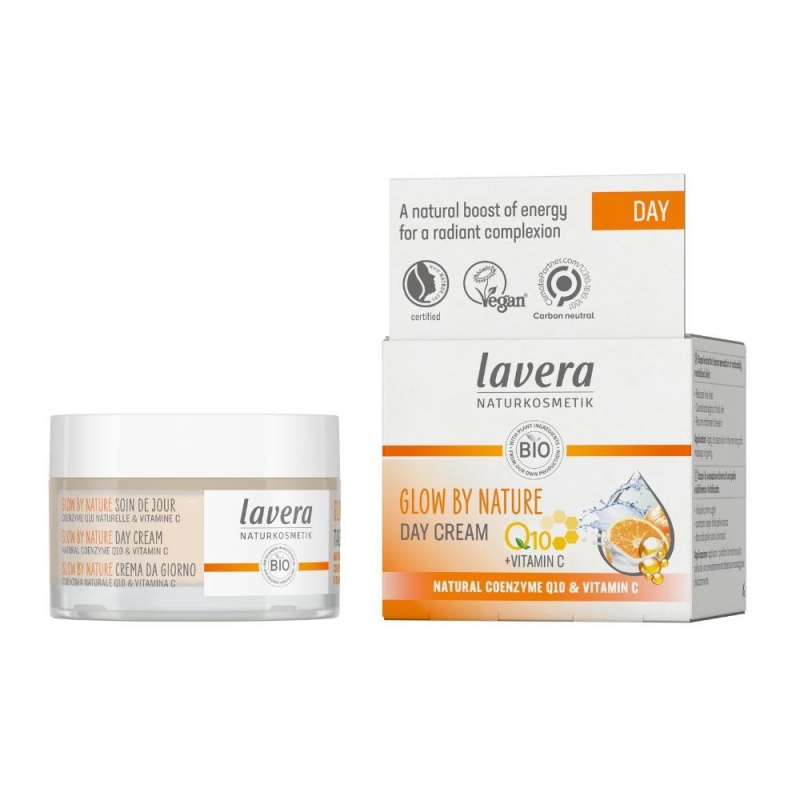 lavera Denní krém Glow by Nature s Q10 a Vit C 50 ml