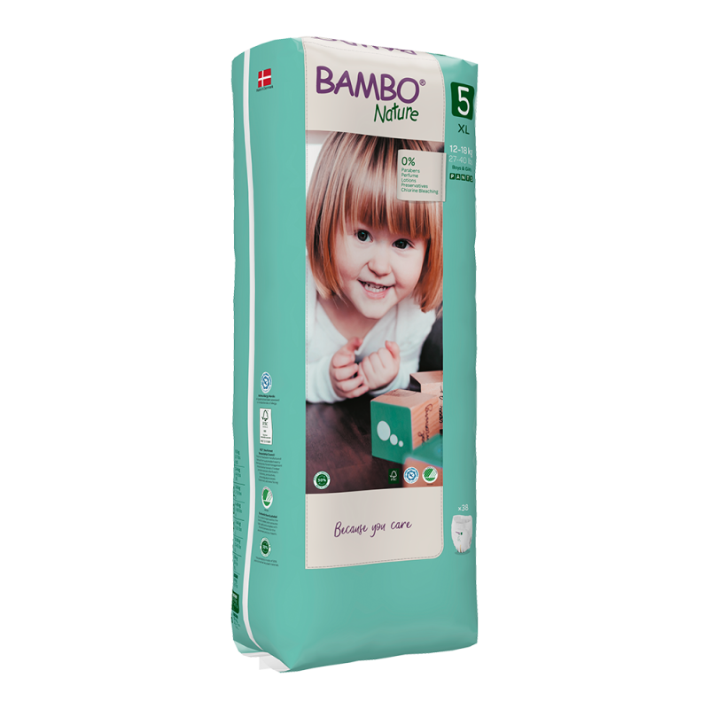 Abena Bambo Nature Pants 5 XL pro 12-18kg (38ks)