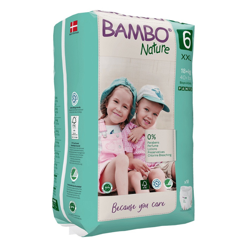 Abena Bambo Nature Pants  6 XXL pro 18+kg (18ks)