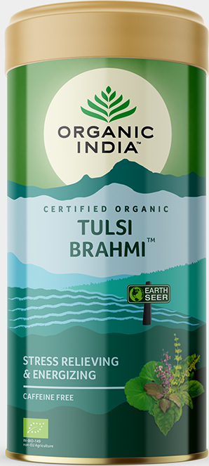 ORGANIC INDIA Tulsi Brahmi BIO, plech 100g
