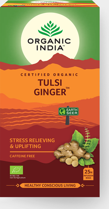 ORGANIC INDIA Tulsi Ginger BIO, 25 sáčků