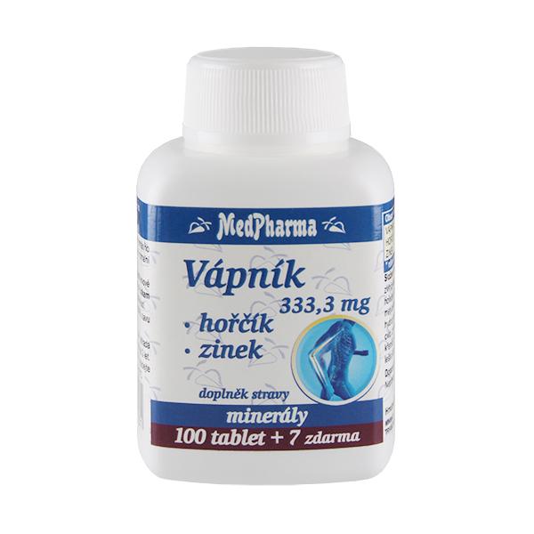 Medpharma Vápník Hořčík Zinek 107 tablet