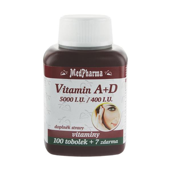 MedPharma Vitamín A + D (5000 I.U./400 I.U.) 107 tobolek