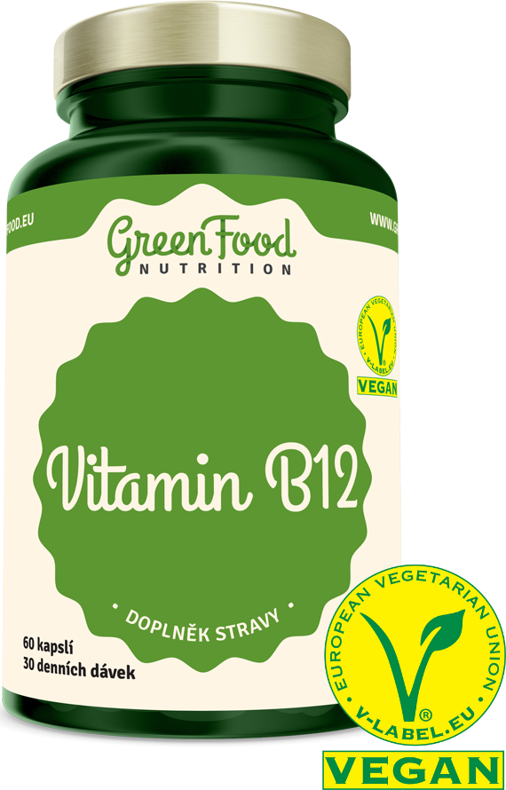 GreenFood Vitamín B12 90 kapslí