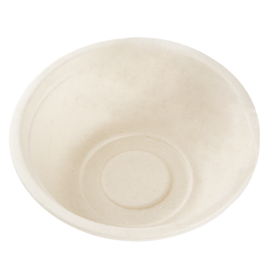 EcoPack Miska EKO z cukrové třtiny 1200 ml O196 mm kulatá béžová bal/50 ks
