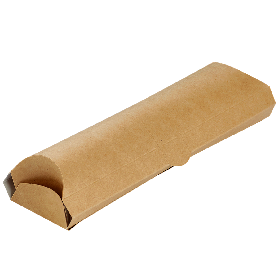 EcoPack Papírová kapsa EKO na wrap / tortillu 200x70x55 mm hnědá ideal pack® bal/50 ks Balení: 50