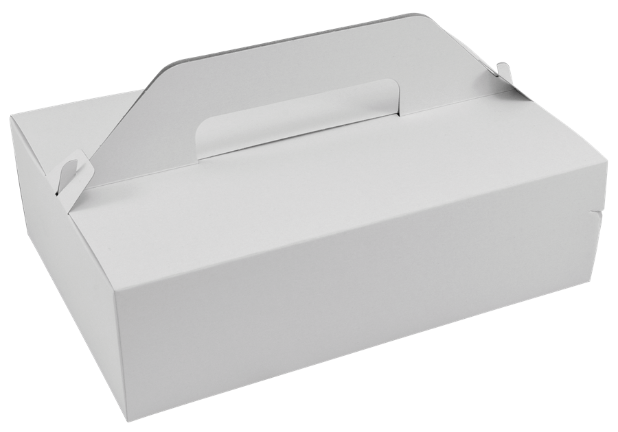 EcoPack Krabice na dort papírová 27x18x8 cm s uchem 50 ks